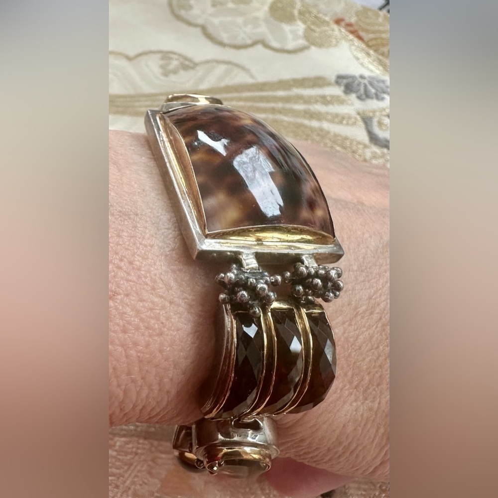 Michael Dawkins Sterling Silver Geometric Bracelet